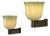 Green and Gilt Murano Glass Sconces by Tomaso Buzzi for Venini, 1940s, Set of 2 For Sale