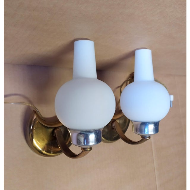 Small Wall Lights from Stilnovo, 1950s, Set of 2 For Sale - Image 9 of 9