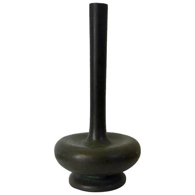 Antique 19th Century Japanese Meiji Bronze Vase For Sale - Image 11 of 11