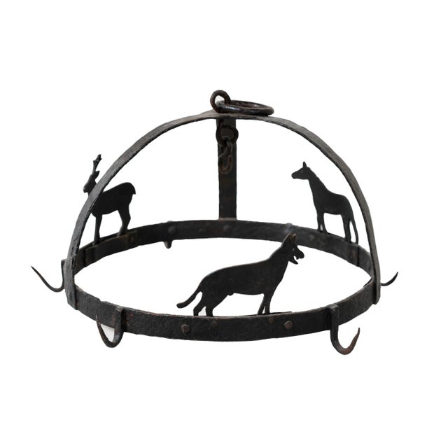 Metal Antique Wrought Iron Butcher Hook For Sale - Image 7 of 7