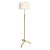 French Vintage Gilt Wrought Iron Floor Lamp For Sale