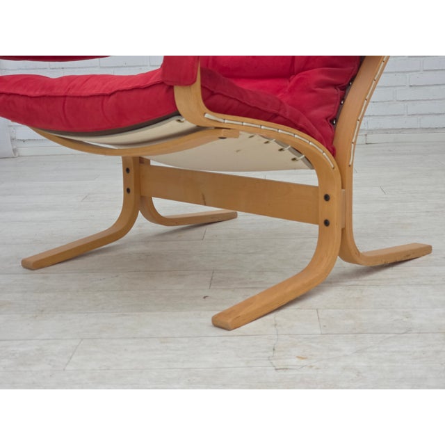Norwegian Siesta Chairs and Ottoman by Ingmar Relling Westnofa, 1970s, Set of 3 For Sale - Image 15 of 18