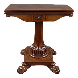 19th Century Mahogany Games Table For Sale