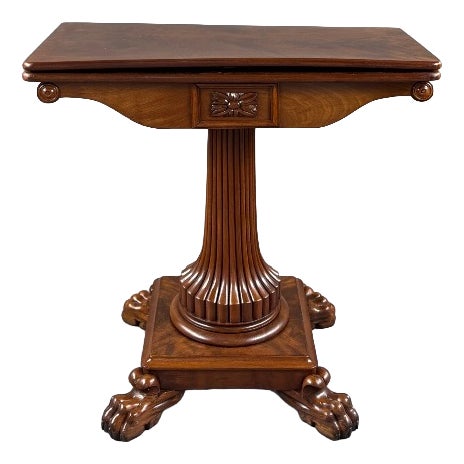 19th Century Mahogany Games Table For Sale