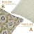 Fabdivine Handmade Block Printed Cushion Cover 24x24 Inch Viscose Linen- Jharoka For Sale - Image 4 of 5
