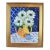 Vase of Beautiful Flowers Oil Painting by Ruth Arenz Including the Antiqued Gold Wood Frame For Sale