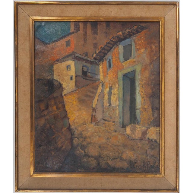 Louis TOFFOLI Fortified village in Spain, c. 1950 Oil on canvas Signed lower right Countersigned and authenticated by...