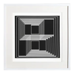 Josef Albers, Graphic Tectonic: Seclusion - P1, F33, I1, Geometric Abstract Screenprint