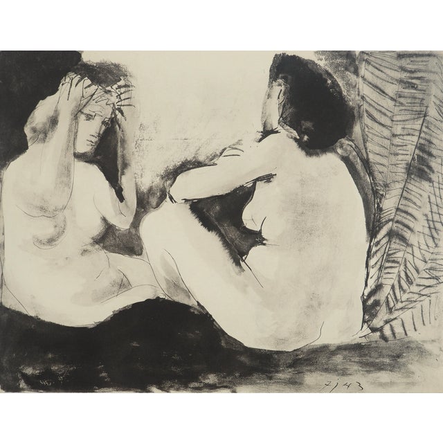 Pablo Picasso, Seated Nude Women, Lithograph and Stencil For Sale