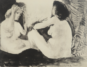 Pablo Picasso, Seated Nude Women, Lithograph and Stencil