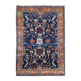 Antique Mohajeran Sarouk Rug 3'9'' x 4'11'' For Sale