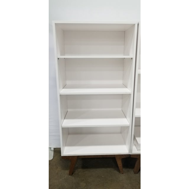Modern West Elm White Bookcase Chairish