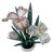 Antique Carved Irises Potted in Vessel For Sale - Image 4 of 12
