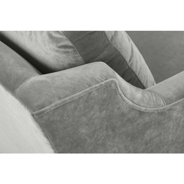 Greta Chair, Seal Velvet For Sale - Image 11 of 13