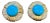 16 Ct Oval Sleeping Beauty Turquoise 3 ct Diamond Stud Earrings 14 K Yellow Gold For Sale