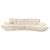 Cloud 7 3-Seater Corner Sofa in Cream Vegan Leather from Bretz For Sale - Image 12 of 12