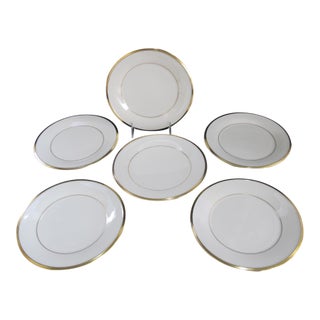 Lenox China Ivory Gold Eternal 8" Salad Plate Set of 6 For Sale