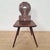 Wood Swiss Alps Folk Art Escabelle Wooden Chair, 1820s For Sale - Image 7 of 7