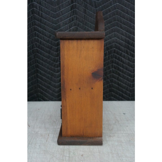 Pine Apothecary Farmhouse Wheat Branch Medicine Spice Rack Cabinet 16" For Sale - Image 4 of 13