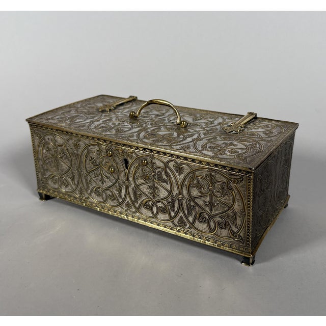 Antique Silver 950 Box, 1800s For Sale - Image 9 of 9