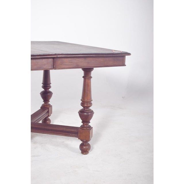 European Square Extendable Dining Table, 1890s For Sale - Image 6 of 13