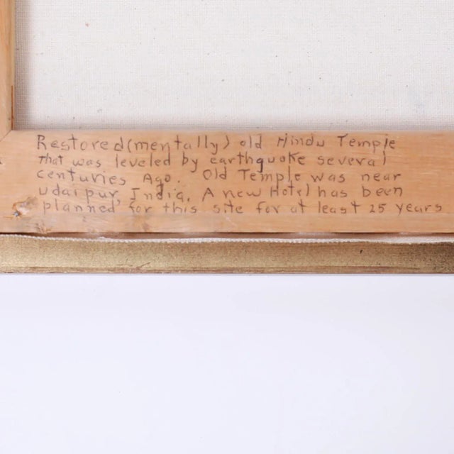 India Painting of a Hindu Temple For Sale - Image 9 of 10