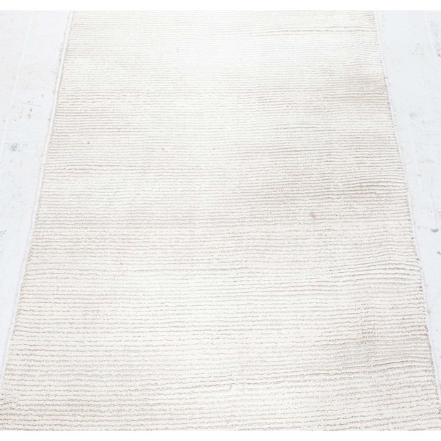 Modern Beige Hand-Knotted Wool Runner by Doris Leslie Blau For Sale - Image 4 of 8