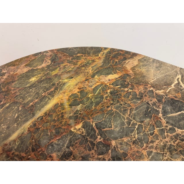 Sculptural Eye-Shaped Marble Coffee Table, 1980s For Sale - Image 12 of 15