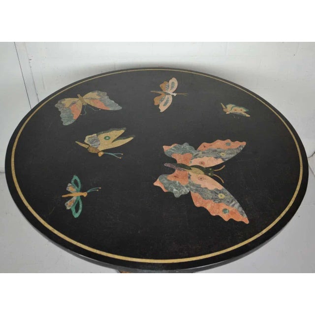 Italian Pietra Dura Center Table For Sale - Image 3 of 5