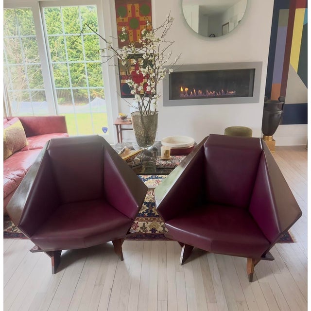 Mid-Century Modern 1980s Mid-Century Modern First Edition Frank Lloyd Wright Taliesin Chairs by Cassina, Numbered and Signed For Sale - Image 3 of 14