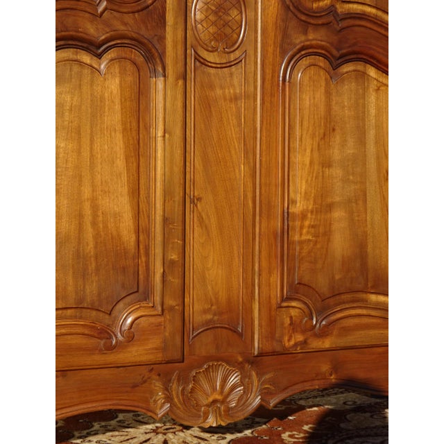 Louis XV Walnut Wardrobe, 1970s For Sale - Image 13 of 18