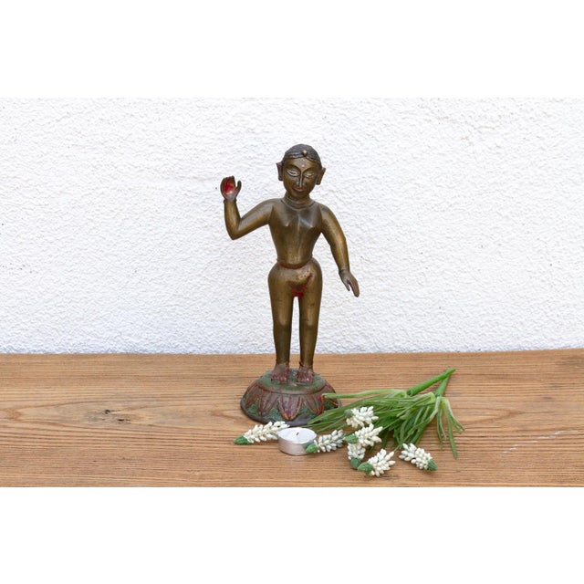 Bronze Yakshini Devotional Attendant Figure For Sale - Image 10 of 10