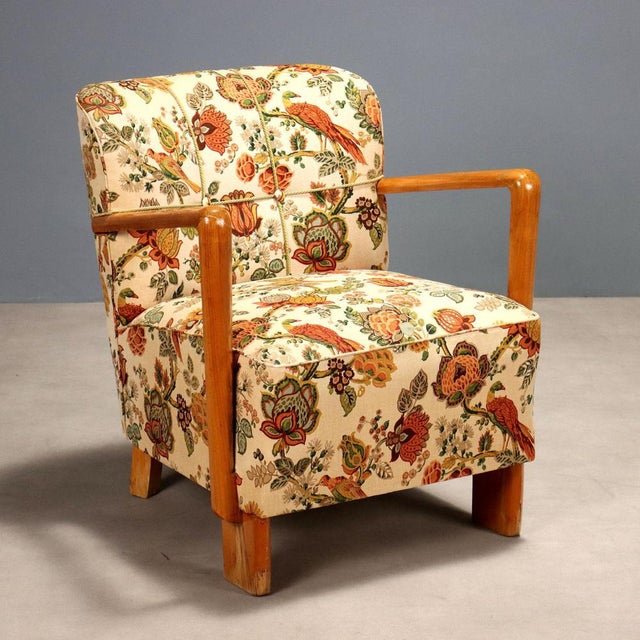Vintage Lounge Chair in Beech, 1950s For Sale - Image 9 of 9