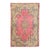 Antique Persian Kerman Wool 4x6 Rose, Blue & Ivory Handmade Area Rug #9902283 For Sale