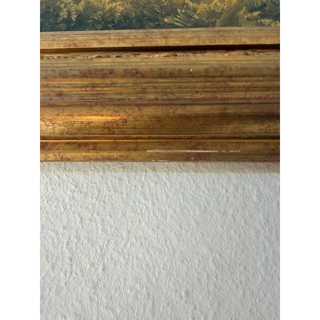 Wood After Friedrich Loos, Donaulandschaft, 1800s, Oil Painting on Canvas, Framed For Sale - Image 7 of 9
