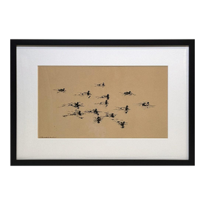Original 1918 Ink Drawing Signed Blydenburgh 23 X 16