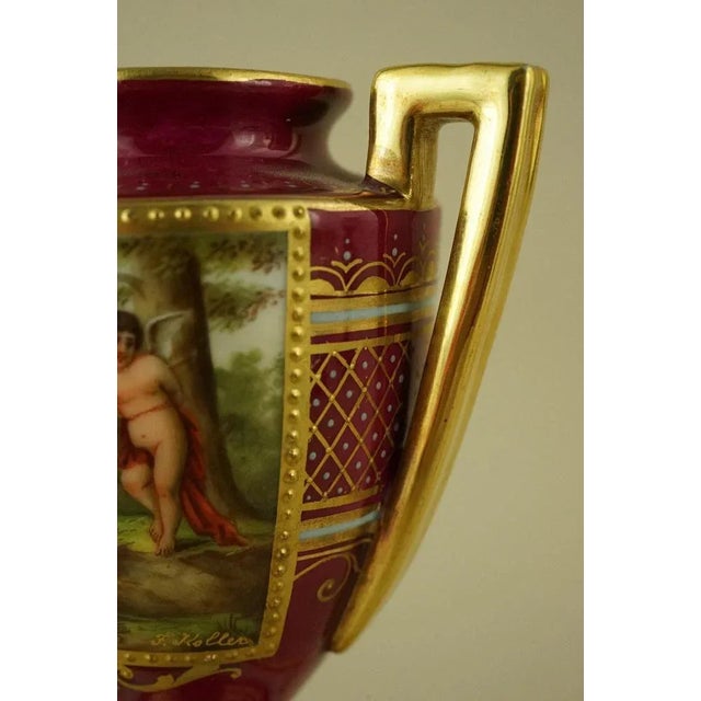 Empire Style Porcelain Vase with Mythological Scene by F. Koller for the Imperial Manufactory in Vienna, Austria, Late 1700s For Sale - Image 14 of 18