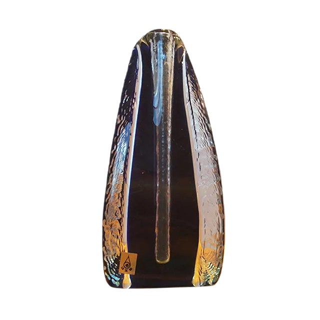 Czechoslovakian Glass Vase from Lučany, 1970s For Sale