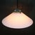 White Mid-Century French White Mat Opaline Glass & Brass Pendant Light For Sale - Image 8 of 14