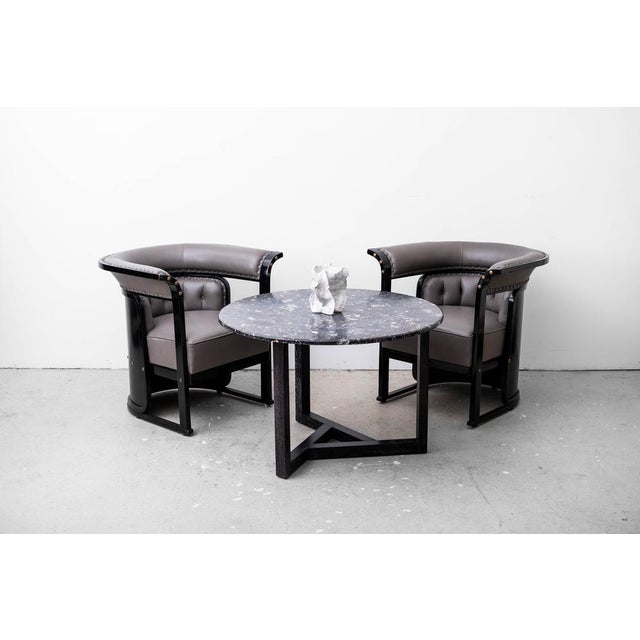 1960s Viennese Side Table with Marble Top in the style of Josef Hoffmann, 1960s For Sale - Image 5 of 11