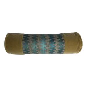 Holly Hunt Mohair and Kravet Couture Fabric Bolster Includes Insert