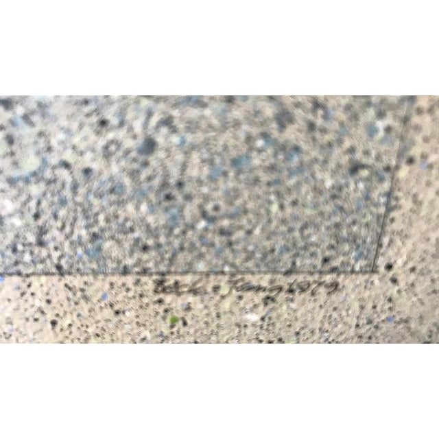 An oil painting by Holger Bäckström from 1979. A mixed media painting produced by Beck & Jung, a collaborative duo...