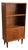 Vintage Danish Teak Bookcase Cabinet Secretary Display Shelf Mid Century Modern 1960s For Sale