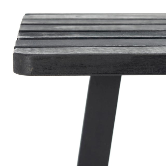 Slate Gray Outdoor Balcony Table in Dark Slate Grey For Sale - Image 8 of 11