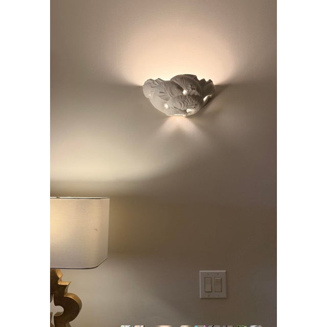 Vintage Art Deco Bisque Koi Wall Sconces For Sale - Image 12 of 12