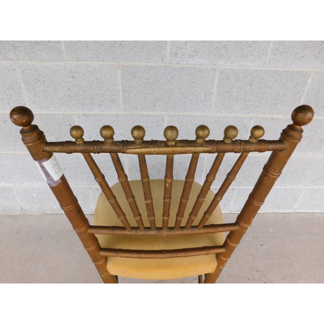 Features Fine Quality Constructed, Velor Type Seat Bottom Material, Painted Gold Chair Frame, Working Wind-Up Music Box in...