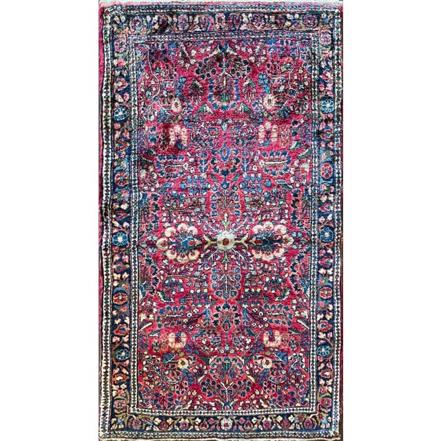 Antique Persian Sarouk Rug, 2'6" X 4'10" For Sale In Chicago - Image 6 of 6