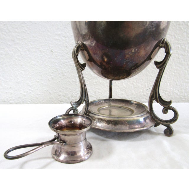 Late 19th Century 1875 Hukin & Heath H&h 1520 Sterling Silver Blossom Top Egg Coddler Complete For Sale - Image 5 of 12