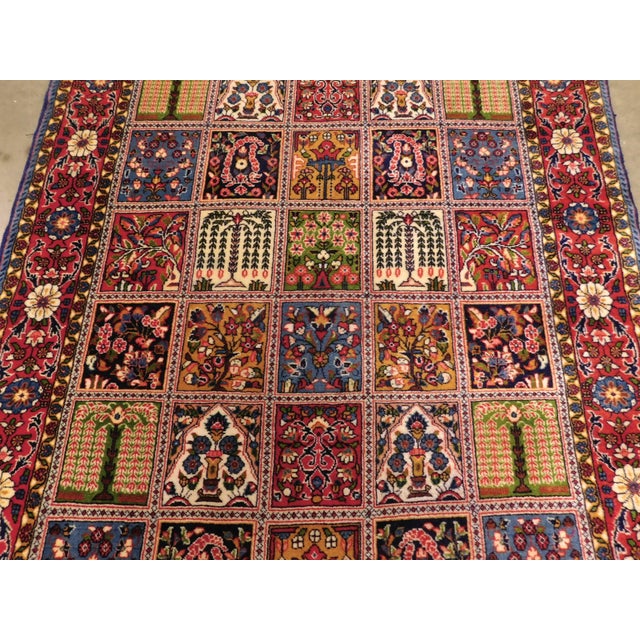 Vintage Persian Wall Hanging Garden Panel Rug For Sale - Image 4 of 12