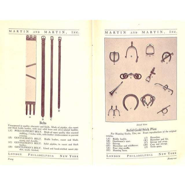"Martin & Martin, Inc. Makers and Importers of High Grade Saddlery and Leather Goods" 1920 For Sale - Image 18 of 18